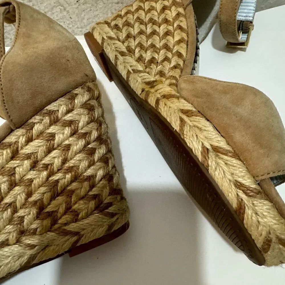 1901 Espadrilles Ankle Strap Sandals, Size 6.5M New